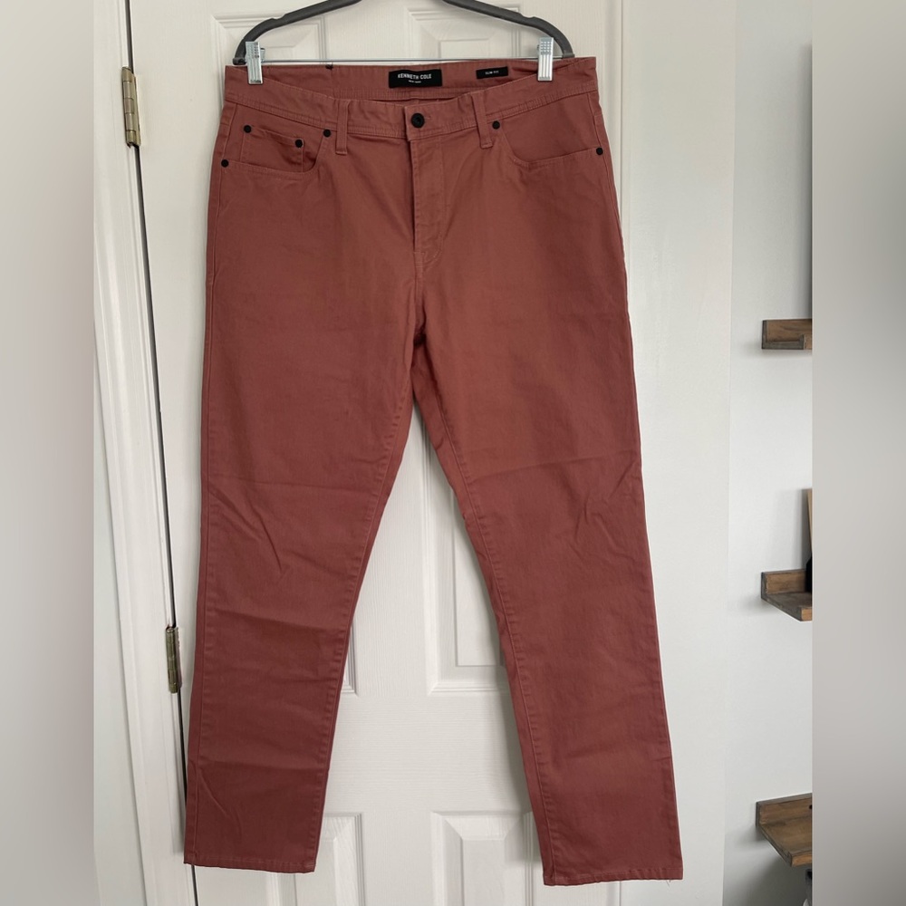 Kenneth Cole Men's Terracotta Trousers